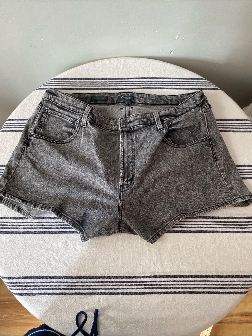wild fable Gray High-Rise Denim Shorts